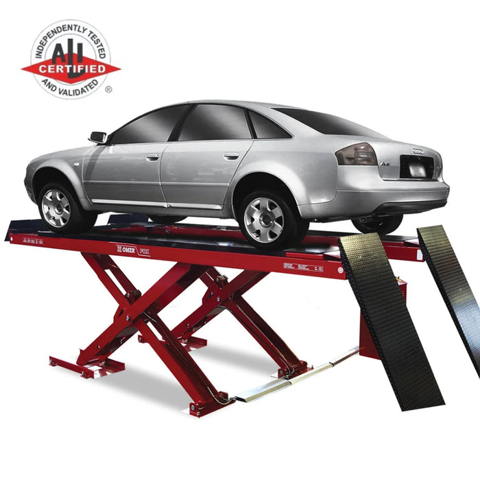 Omer FOX 65 Alignment Double Scissor Lift β 14,000lb Capacity β ALI Certified