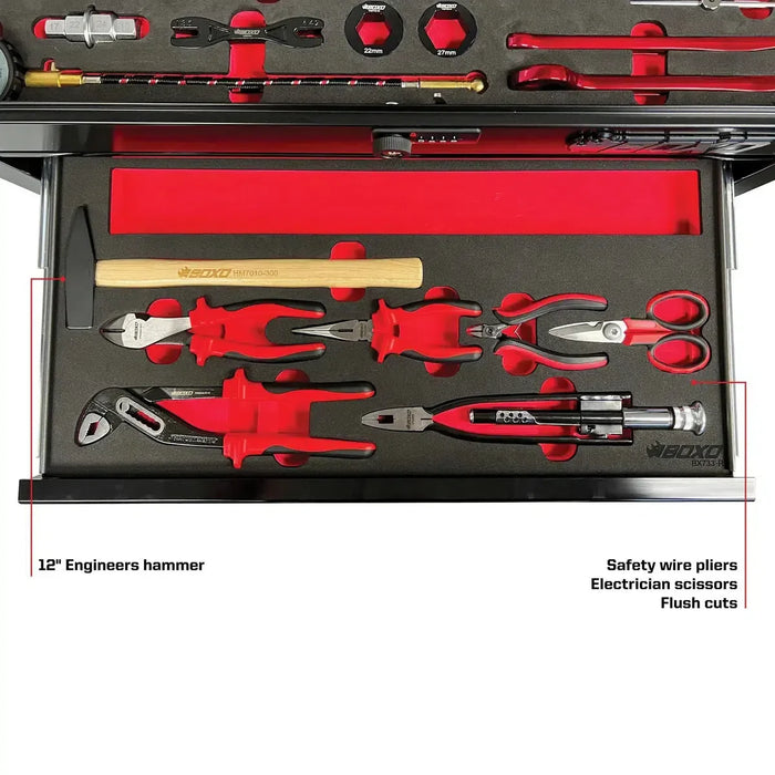 BoxoUSA 26β 5-Drawer MotoBox β 103-Piece Metric Motorcycle Tool Set
