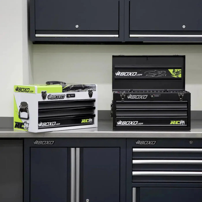 BoxoUSA Ricky Carmichael Limited Edition 3-Drawer MotoBox β 103-Piece Metric Motorcycle Tool Set