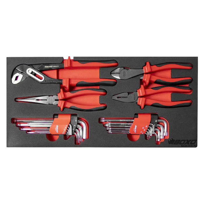 BoxoUSA 133-Piece Metric Tool Set β 3-Drawer Hand Carry Tool Box