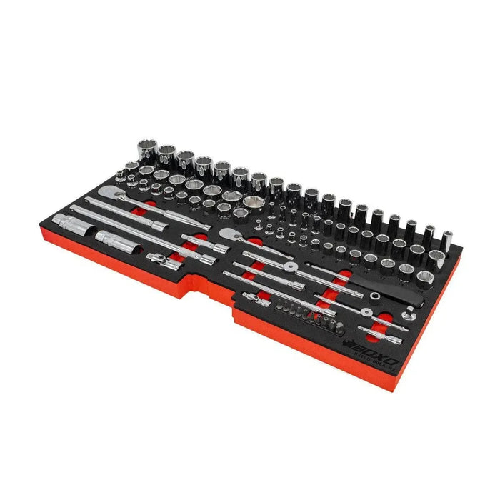 BoxoUSA 133-Piece Metric Tool Set β 3-Drawer Hand Carry Tool Box