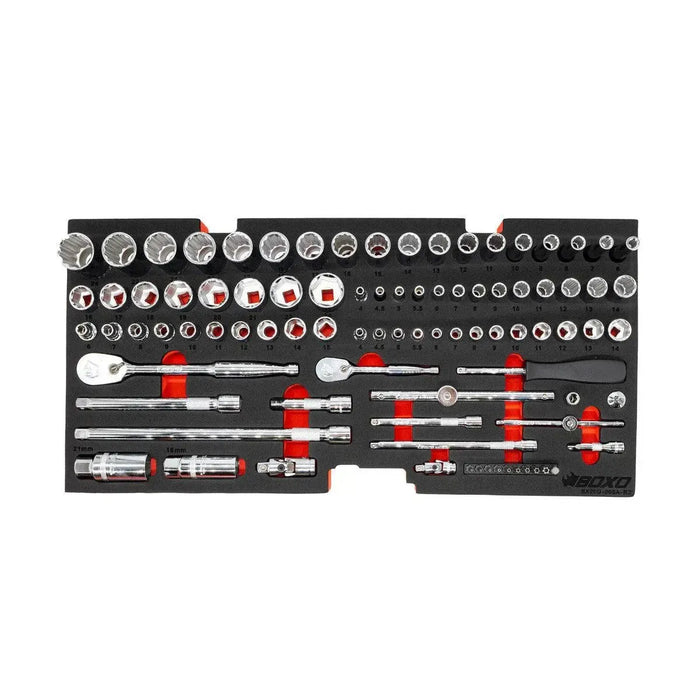 BoxoUSA 133-Piece Metric Tool Set β 3-Drawer Hand Carry Tool Box