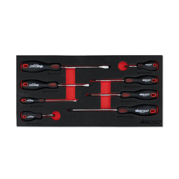 BoxoUSA 117-Piece SAE 3-Drawer Hand Carry Tool Box β Professional Grade