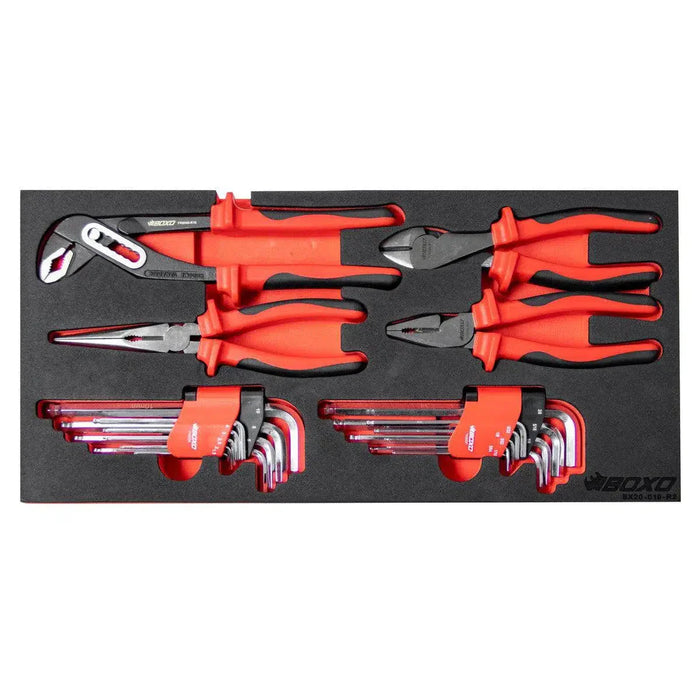 BoxoUSA 159-Piece Metric & SAE Combo Tool Set β 3-Drawer Hand Carry Tool Box