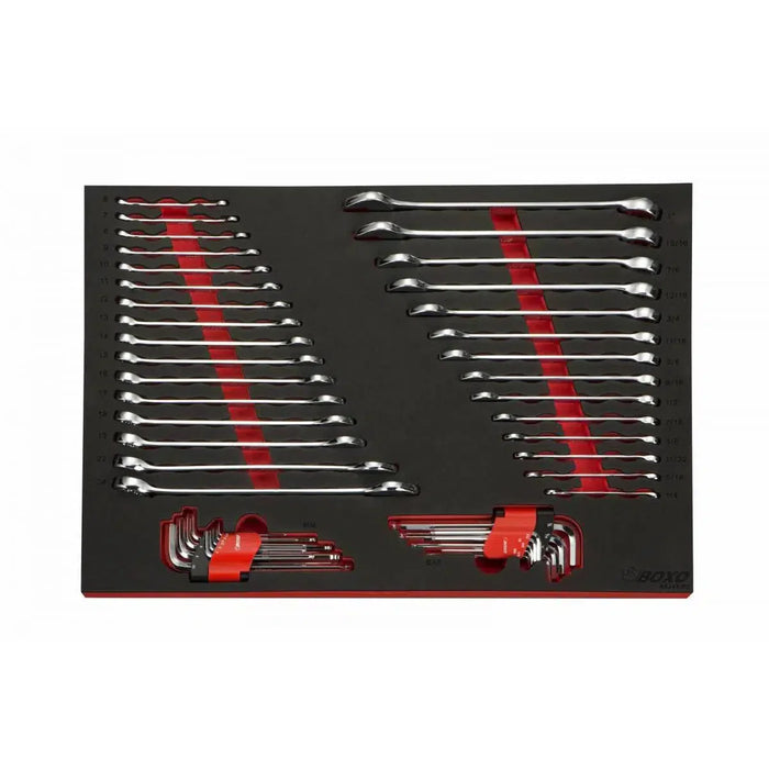 BoxoUSA Tech Series Loaded 41" 19-Drawer Rolling Tool Box