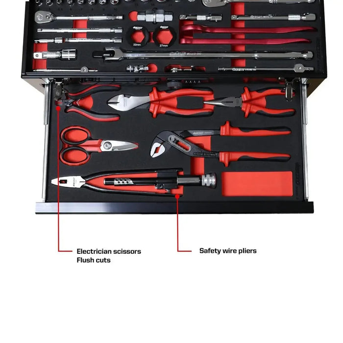 BoxoUSA 3-Drawer MotoBox β 103-Piece Motorcycle Tool Set