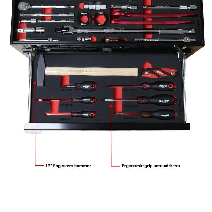 BoxoUSA 3-Drawer MotoBox β 103-Piece Motorcycle Tool Set
