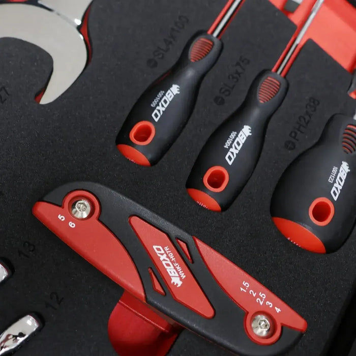 BoxoUSA 3-Drawer MotoBox β 103-Piece Motorcycle Tool Set
