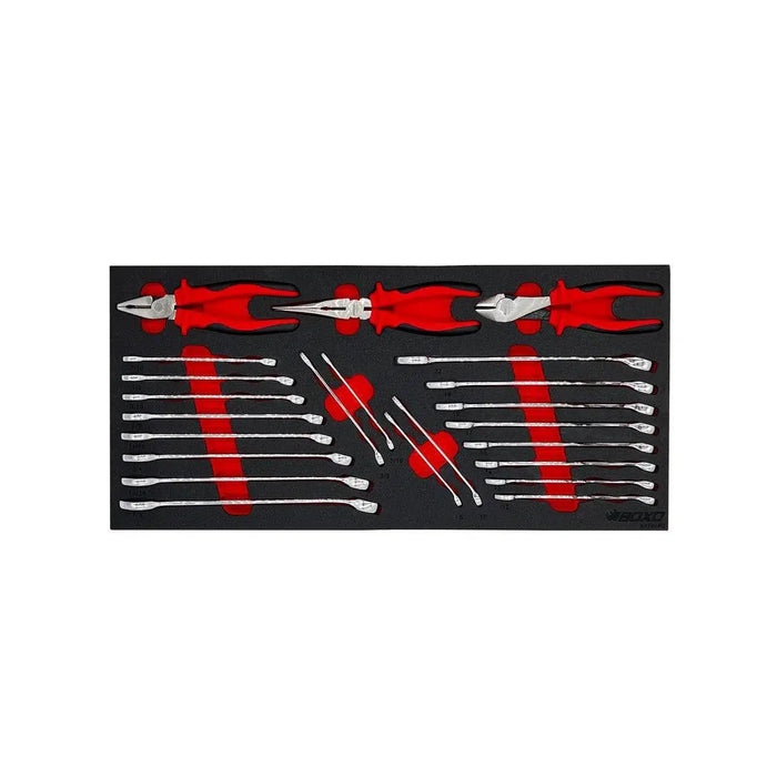 BoxoUSA 227-Piece Metric & SAE Combo Tool Set with 5-Drawer Hand Carry Tool Box