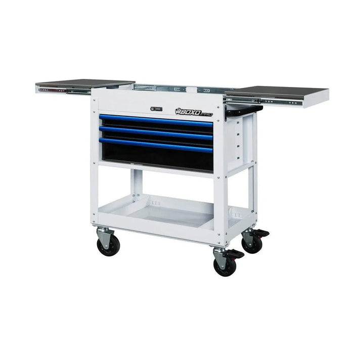 BoxoUSA Pro Series 35" 3-Drawer Slide Top Service Cart Tool Box