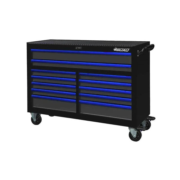 BoxoUSA Pro Series 53" 12-Drawer Rolling Tool Box β Customizable