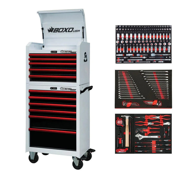 BoxoUSA Pro Series 26" 11-Drawer Loaded Rolling Tool Box