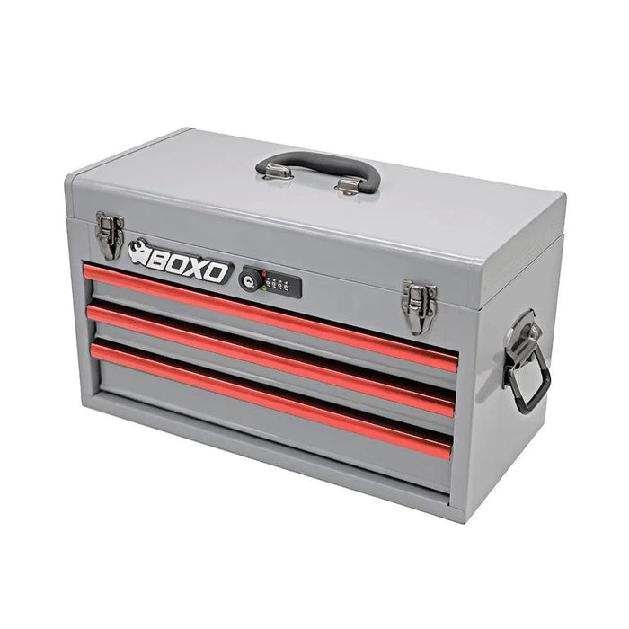 BoxoUSA 133-Piece Metric Tool Set β 3-Drawer Hand Carry Tool Box