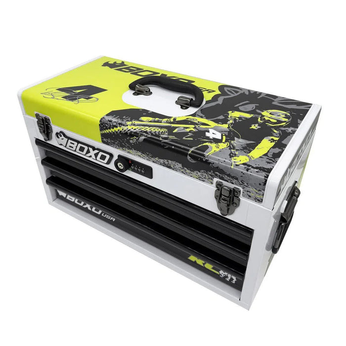 BoxoUSA Ricky Carmichael Limited Edition 3-Drawer MotoBox β 103-Piece Metric Motorcycle Tool Set