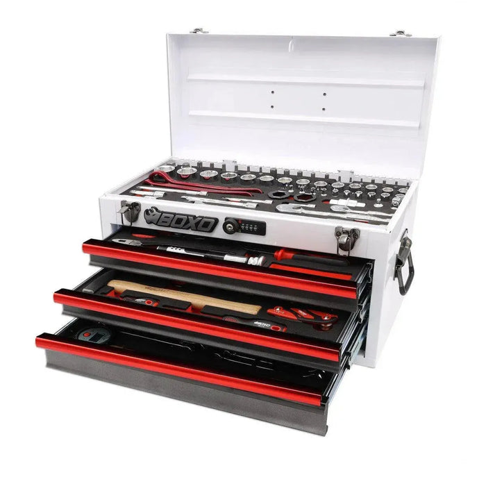 BoxoUSA 3-Drawer MotoBox β 103-Piece Motorcycle Tool Set