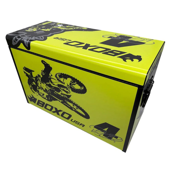 BoxoUSA Ricky Carmichael Limited Edition 5-Drawer MotoBox – 103-Piece Metric Motorcycle Tool Set