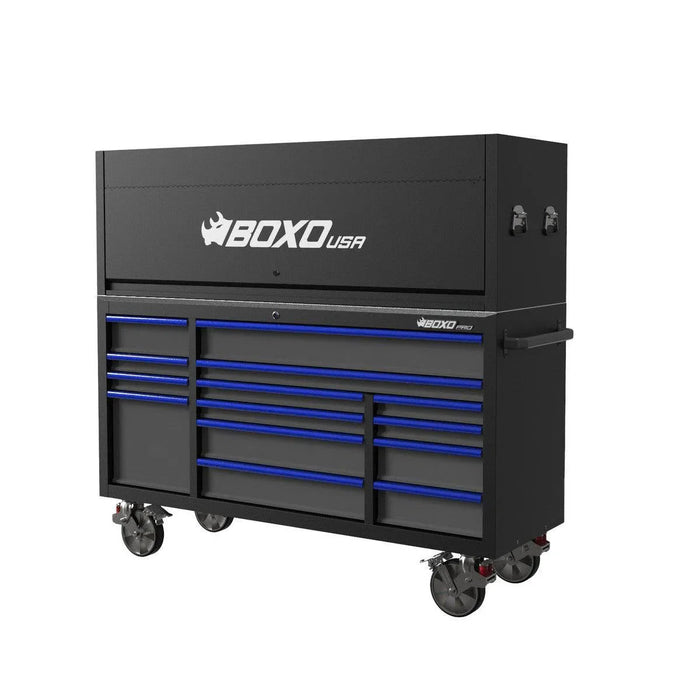BoxoUSA Pro Series 72" 14-Drawer Garage Top Rolling Tool Box