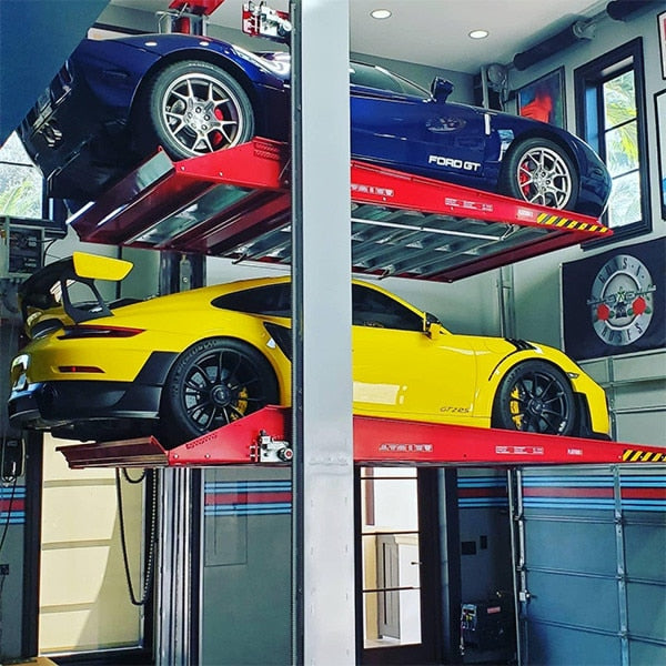Omer Tripark Triple Car Stacker โ Space-Saving Parking Lift