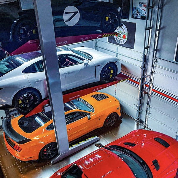 Omer Tripark Triple Car Stacker โ Space-Saving Parking Lift