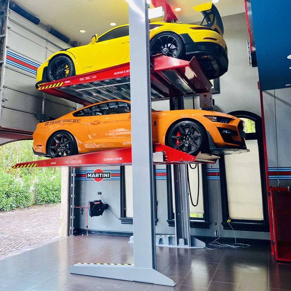 Omer Tripark Triple Car Stacker โ Space-Saving Parking Lift